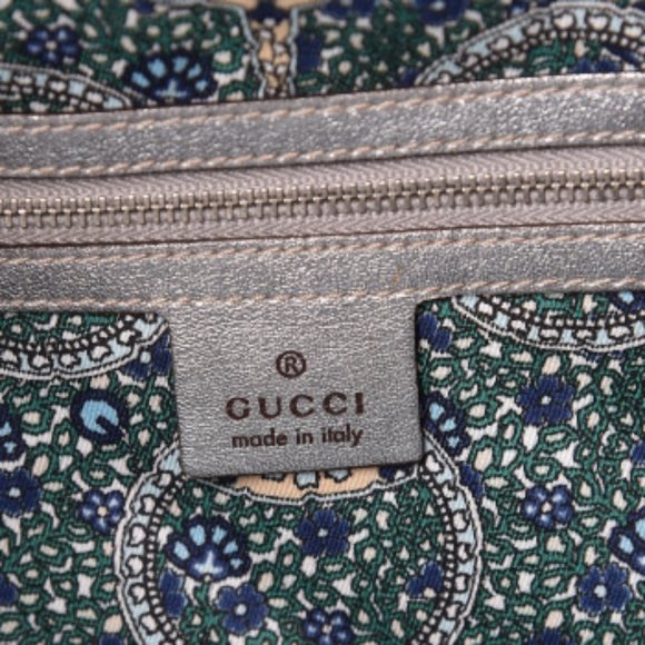 GUCCI Metallic Calfskin Large Indy Top Handle Hobo Silver - Picture 7 of 11